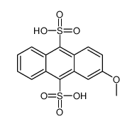 2-methoxyanthracene-9,10-disulfonic acid Structure