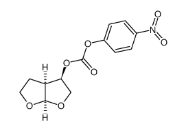 (3R,3aS,6aR)-六氢呋喃并[2,3-b]呋喃-3-基 (4-硝基苯基) 碳酸盐结构式