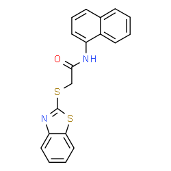 2-(1,3-Benzothiazol-2-ylsulfanyl)-N-(1-naphthyl)acetamide Structure