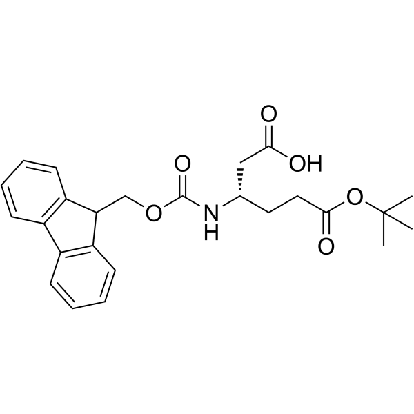 Fmoc-L-beta-高谷氨酸 6-叔丁酯结构式