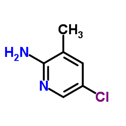 2-氨基-3-甲基-5-氯吡啶结构式
