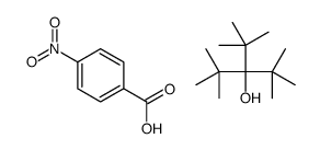 3-tert-butyl-2,2,4,4-tetramethylpentan-3-ol,4-nitrobenzoic acid Structure