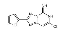 7-氯-2-(呋喃-2-基)-[1,2,4]三唑并[1,5-c]嘧啶-5-胺结构式