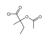 (1-chloro-2-methyl-1-oxobutan-2-yl) acetate结构式