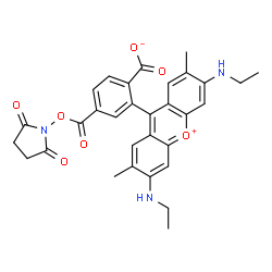 6-CARBOXYRHODAMINE 6G, SUCCINIMIDYL ESTER structure