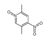 2,5-二甲基-4-硝基吡啶1-氧化物结构式
