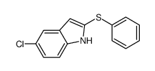 5-氯-2-(苯基硫代)-吲哚结构式