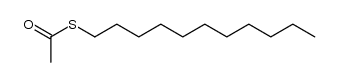 Thioacetic acid S-undecyl ester结构式