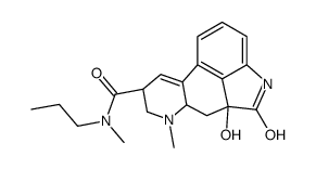 2-氧-3-羟基-N-甲基-N-丙基D-麦角酰胺结构式