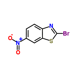 2-溴-6-硝基苯并噻唑结构式