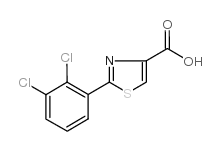 2-(2,3-二氯苯基)-噻唑-4-羧酸结构式