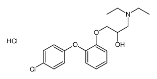 1-[2-(4-chlorophenoxy)phenoxy]-3-(diethylamino)propan-2-ol,hydrochloride Structure