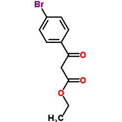 (4-溴苯甲酰)乙酸乙酯结构式
