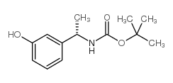 tert-butyl [(1s)-1-(3-hydroxyphenyl)ethyl]carbamate Structure