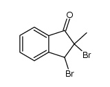 2,3-dibromo-2-methyl-indan-1-one结构式