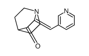 2-(pyridin-3-ylmethylidene)-1-azabicyclo[2.2.2]octan-3-one Structure