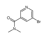 5-溴-N,N-二甲基烟酰胺结构式