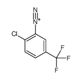 2-chloro-5-(trifluoromethyl)benzenediazonium structure