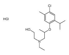 2-[2-(4-chloro-5-methyl-2-propan-2-ylphenoxy)propyl-ethylamino]ethanol,hydrochloride结构式