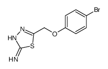 5-[(4-溴苯氧基)甲基]-1,3,4-噻二唑-2-胺结构式
