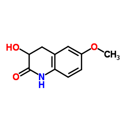 3-Hydroxy-6-methoxy-3,4-dihydro-2(1H)-quinolinone Structure