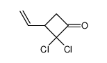 Cyclobutanone,2,2-dichloro-3-ethenyl- Structure
