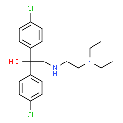 1,1-BIS(4-CHLOROPHENYL)-2-([2-(DIETHYLAMINO)ETHYL]AMINO)-1-ETHANOL Structure