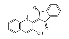 2-(1,3-Dioxoindan-2-ylidene)-1,2-dihydroquinoline-3-ol结构式