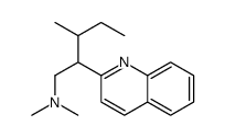 N,N-Dimethyl-β-(1-methylpropyl)-2-quinolineethanamine结构式