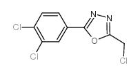 2-氯甲基-5-(3,4-二氯苯基)-1,3,4-噁二唑结构式