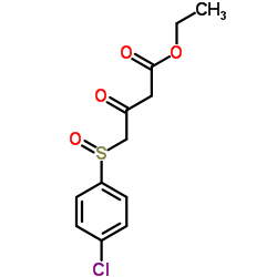 Ethyl 4-[(4-chlorophenyl)sulfinyl]-3-oxobutanoate Structure