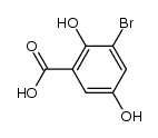 3-bromo-2,5-dihydroxy-benzoic acid Structure