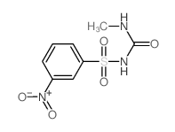 Benzenesulfonamide,N-[(methylamino)carbonyl]-3-nitro- Structure