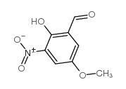 2-羟基-5-甲氧基-3-硝基苯甲醛结构式