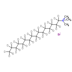 十六烷基三甲基溴化铵-d33结构式