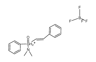 (Dimethylamino)phenyl(trans-2-phenylethenyl)oxosulfonium fluoroborate结构式