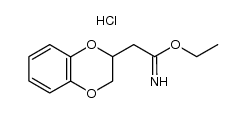 ethyl (1,4-benzodioxan-2-yl)acetimidate hydrochloride Structure