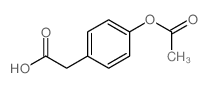 Benzeneacetic acid,4-(acetyloxy)- Structure