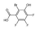 6-bromo-2,3,4-trifluoro-5-hydroxybenzoic acid结构式