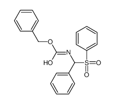 benzyl N-[benzenesulfonyl(phenyl)methyl]carbamate Structure