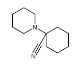 1-哌啶-1-基环己烷甲腈结构式