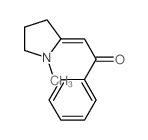 2-(1-methylpyrrolidin-2-ylidene)-1-phenyl-ethanone Structure