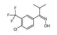 N-[1-[4-chloro-3-(trifluoromethyl)phenyl]-2-methylpropylidene]hydroxylamine结构式