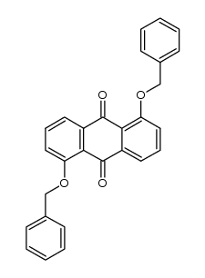 1,5-bis(benzyloxy)anthracene-9,10-dione结构式
