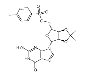 5'-O-tosyl-2',3'-O-isopropylideneguanosine Structure