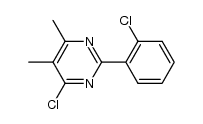 4-chloro-2-(2-chloro-phenyl)-5,6-dimethyl-pyrimidine Structure