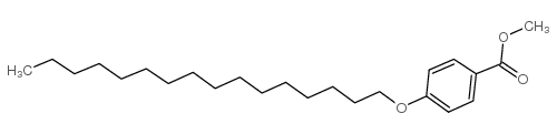 甲基 4-N-十六烷氧基苯酸结构式