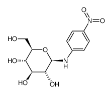 N-p-nitrophenyl-β-D-glucopyranosylamine Structure