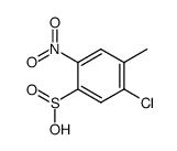 2-chloro-5-nitro-toluene-4-sulfinic acid Structure