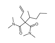 N,N,N',N'-Tetramethyl-2-(1'-methylbutyl)-2-allyl-malonamid Structure